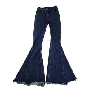 Altar’d State Flare Bell Bottom Jeans Medium Wash Women’s Sz S 26W 41in Length